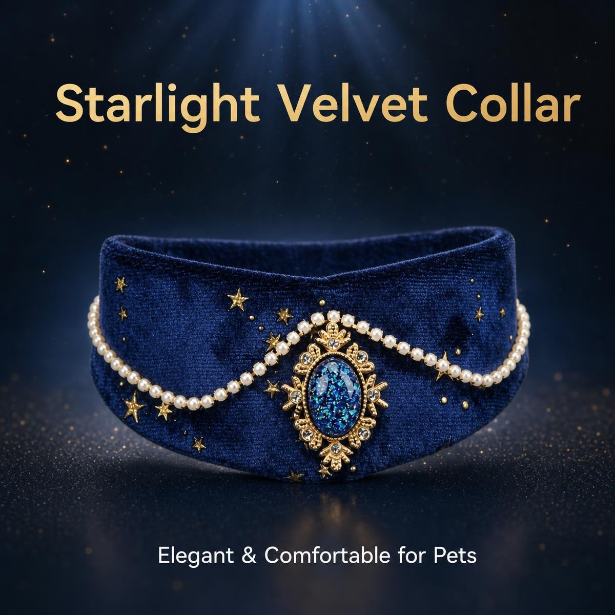 HoneyBunny Starlight Velet Collar