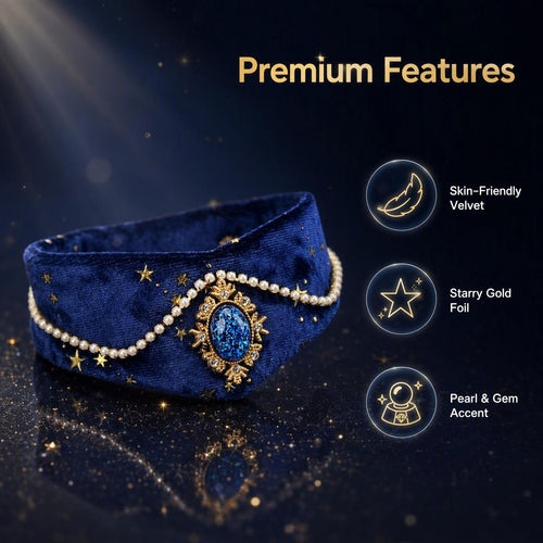 HoneyBunny Starlight Velet Collar